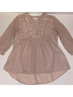 ADIVA embroidered boho top Size M